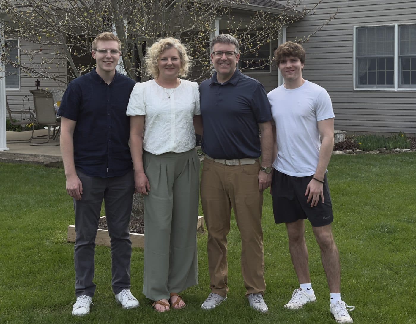 Aaron and Regan Chester with their sons, Ethan and Seth